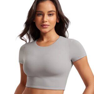 Butterluxe Double Lined Cropped Short Sleeves